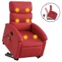 Sillón reclinable de masaje de pie cuero artificial rojo de , Sillones - Ref: Foro24-3204052, Precio: 312,46 €, Descuento: %