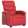 Sillón reclinable de masaje de pie cuero artificial rojo de , Sillones - Ref: Foro24-3204052, Precio: 312,46 €, Descuento: %