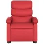 Sillón reclinable de masaje de pie cuero artificial rojo de , Sillones - Ref: Foro24-3204052, Precio: 312,46 €, Descuento: %
