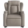Reclining and elevating armchair in gray taupe fabric by , Armchairs - Ref: Foro24-3204490, Price: 332,19 €, Discount: %