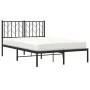 Estructura de cama con cabecero metal negro 120x190 cm de , Camas y somieres - Ref: Foro24-374434, Precio: 96,76 €, Descuento: %