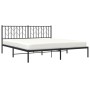 Estructura de cama con cabecero metal negro 180x200 cm de , Camas y somieres - Ref: Foro24-374441, Precio: 128,03 €, Descuent...