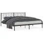 Bettgestell mit schwarzem Metallkopfteil 193x203 cm von , Betten und Lattenroste - Ref: Foro24-374443, Preis: 108,43 €, Rabat...