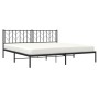 Bed frame with black metal headboard 193x203 cm by , Beds and slatted bases - Ref: Foro24-374443, Price: 110,05 €, Discount: %