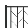 Bed frame with black metal headboard 193x203 cm by , Beds and slatted bases - Ref: Foro24-374443, Price: 108,43 €, Discount: %