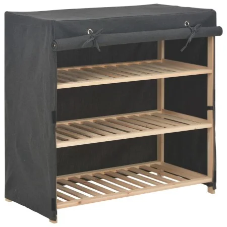 Shoe cabinet with gray fabric cover 79x40x80 cm by vidaXL, Shoe racks and shoe organizers - Ref: Foro24-248195, Price: 80,78 ...