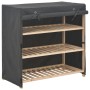 Shoe cabinet with gray fabric cover 79x40x80 cm by vidaXL, Shoe racks and shoe organizers - Ref: Foro24-248195, Price: 68,58 ...