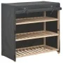 Shoe cabinet with gray fabric cover 79x40x80 cm by vidaXL, Shoe racks and shoe organizers - Ref: Foro24-248195, Price: 80,78 ...