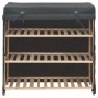 Shoe cabinet with gray fabric cover 79x40x80 cm by vidaXL, Shoe racks and shoe organizers - Ref: Foro24-248195, Price: 68,58 ...