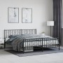 Estructura de cama cabecero y pie de cama metal negro 183x213cm | Foro24.es | Tu tienda online para hogar, jardín y más Foro24.es