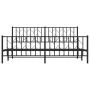 Estructura de cama cabecero y pie de cama metal negro 183x213cm de , Camas y somieres - Ref: Foro24-374460, Precio: 151,17 €,...