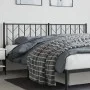 Black metal headboard 193 cm by , Headboards and footboards - Ref: Foro24-374474, Price: 36,42 €, Discount: %
