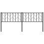 Cabecero de metal negro 193 cm de , Cabeceros y pies de cama - Ref: Foro24-374474, Precio: 36,93 €, Descuento: %