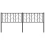 Cabecero de metal negro 193 cm de , Cabeceros y pies de cama - Ref: Foro24-374474, Precio: 36,42 €, Descuento: %