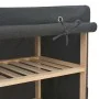 Shoe cabinet with gray fabric cover 79x40x80 cm by vidaXL, Shoe racks and shoe organizers - Ref: Foro24-248195, Price: 80,78 ...