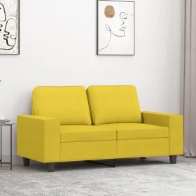 Light yellow 2-seater fabric sofa, 120 cm by , Sofas - Ref: Foro24-359388, Price: 244,36 €, Discount: %