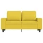 2-Sitzer-Sofa aus hellgelbem Stoff 120 cm von , Sofas - Ref: Foro24-359388, Preis: 244,36 €, Rabatt: %