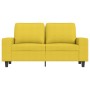 Sofá de 2 plazas de tela amarillo claro 120 cm de , Sofás - Ref: Foro24-359388, Precio: 248,01 €