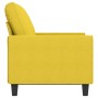 Sofá de 2 plazas de tela amarillo claro 120 cm de , Sofás - Ref: Foro24-359388, Precio: 248,01 €