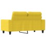 Sofá de 2 plazas de tela amarillo claro 120 cm de , Sofás - Ref: Foro24-359388, Precio: 248,01 €