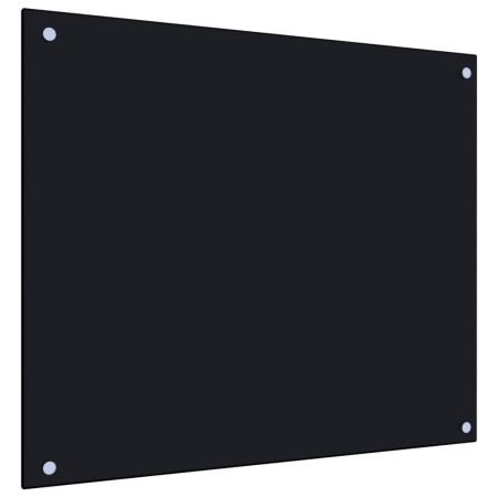 Protección salpicaduras cocina vidrio templado negro 70x60 cm by vidaXL, Kitchen tools and utensils - Ref: Foro24-249483, Pri...