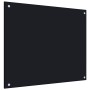 Protección salpicaduras cocina vidrio templado negro 70x60 cm by vidaXL, Kitchen tools and utensils - Ref: Foro24-249483, Pri...