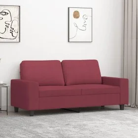 2-Sitzer-Sofa aus rotem Stoff 140 cm von , Sofas - Ref: Foro24-359397, Preis: 202,43 €, Rabatt: %