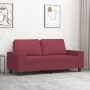 Two-seater red wine fabric sofa, 140 cm by , Sofas - Ref: Foro24-359397, Price: 202,43 €, Discount: %