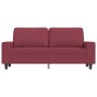 2-Sitzer-Sofa aus rotem Stoff 140 cm von , Sofas - Ref: Foro24-359397, Preis: 204,93 €, Rabatt: %