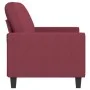 Two-seater red wine fabric sofa, 140 cm by , Sofas - Ref: Foro24-359397, Price: 202,43 €, Discount: %