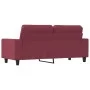 Two-seater red wine fabric sofa, 140 cm by , Sofas - Ref: Foro24-359397, Price: 202,43 €, Discount: %