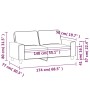 2-Sitzer-Sofa aus rotem Stoff 140 cm von , Sofas - Ref: Foro24-359397, Preis: 204,93 €, Rabatt: %