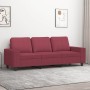 3-Sitzer-Sofa aus rotem Stoff 180 cm von , Sofas - Ref: Foro24-359405, Preis: 260,77 €, Rabatt: %