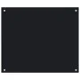 Protección salpicaduras cocina vidrio templado negro 70x60 cm de vidaXL, Herramientas y utensilios de cocina - Ref: Foro24-24...