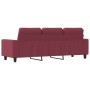 3-Sitzer-Sofa aus rotem Stoff 180 cm von , Sofas - Ref: Foro24-359405, Preis: 260,77 €, Rabatt: %