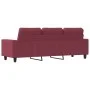Three-seater red fabric sofa, 180 cm by , Sofas - Ref: Foro24-359405, Price: 243,94 €, Discount: %