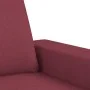 Three-seater red fabric sofa, 180 cm by , Sofas - Ref: Foro24-359405, Price: 243,94 €, Discount: %