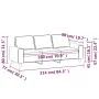 Three-seater red fabric sofa, 180 cm by , Sofas - Ref: Foro24-359405, Price: 243,94 €, Discount: %