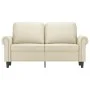 2-seater cream-colored synthetic leather sofa, 120 cm by , Sofas - Ref: Foro24-359500, Price: 216,01 €, Discount: %