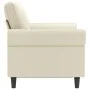 2-seater cream-colored synthetic leather sofa, 120 cm by , Sofas - Ref: Foro24-359500, Price: 216,01 €, Discount: %
