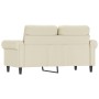 Sofá de 2 plazas de cuero sintético color crema 120 cm de , Sofás - Ref: Foro24-359500, Precio: 219,75 €, Descuento: %