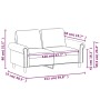 Sofá de 2 plazas de cuero sintético color crema 120 cm de , Sofás - Ref: Foro24-359500, Precio: 219,75 €, Descuento: %