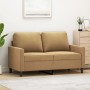 Braunes 2-Sitzer-Sofa aus Samt, 120 cm von , Sofas - Ref: Foro24-359196, Preis: 192,77 €, Rabatt: %