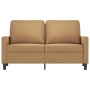 Braunes 2-Sitzer-Sofa aus Samt, 120 cm von , Sofas - Ref: Foro24-359196, Preis: 192,77 €, Rabatt: %