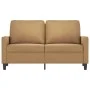 Brown velvet 2-seater sofa 120 cm by , Sofas - Ref: Foro24-359196, Price: 189,81 €, Discount: %