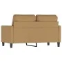 Brown velvet 2-seater sofa 120 cm by , Sofas - Ref: Foro24-359196, Price: 189,81 €, Discount: %