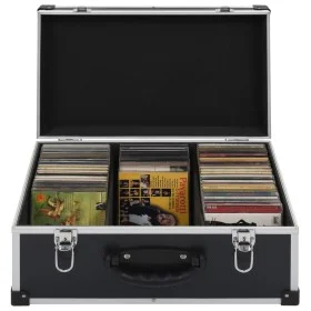 Case for 60 CDs aluminum and black ABS by vidaXL, CD/DVD organizers and boxes - Ref: Foro24-91857, Price: 50,98 €, Discount: %