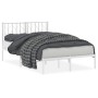 Estructura de cama de metal con cabecero blanca 120x190 cm de , Camas y somieres - Ref: Foro24-374483, Precio: 88,57 €, Descu...