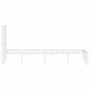 Bettgestell aus Metall mit weißem Kopfteil 120x190 cm von , Betten und Lattenroste - Ref: Foro24-374483, Preis: 88,75 €, Raba...