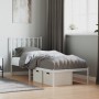 Bettgestell aus Metall mit weißem Kopfteil 75x190 cm von , Betten und Lattenroste - Ref: Foro24-374476, Preis: 55,93 €, Rabat...